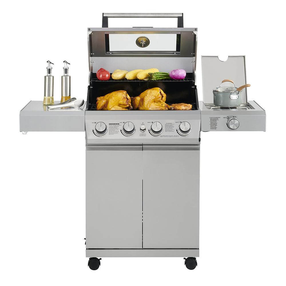 Monument Grills Mesa 400M Stainless Gas Grill 4 Burners Liquid Propane Gas