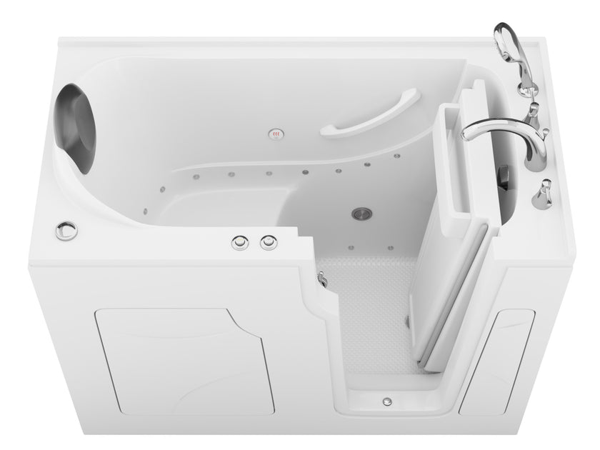 ANZZI Premier Walk-In Therapeutic Tub with Dual Hydrotherapy AZ2853RWA-CP