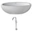 ANZZI Lusso 6.3 ft. Solid Surface Classic Soaking Bathtub and Kros Faucet FT504-0025