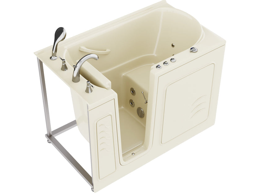 ANZZI Coupe Series 30" x 52" Therapeutic Walk-In Tub Dual Hydrotherapy AZ3053LBA