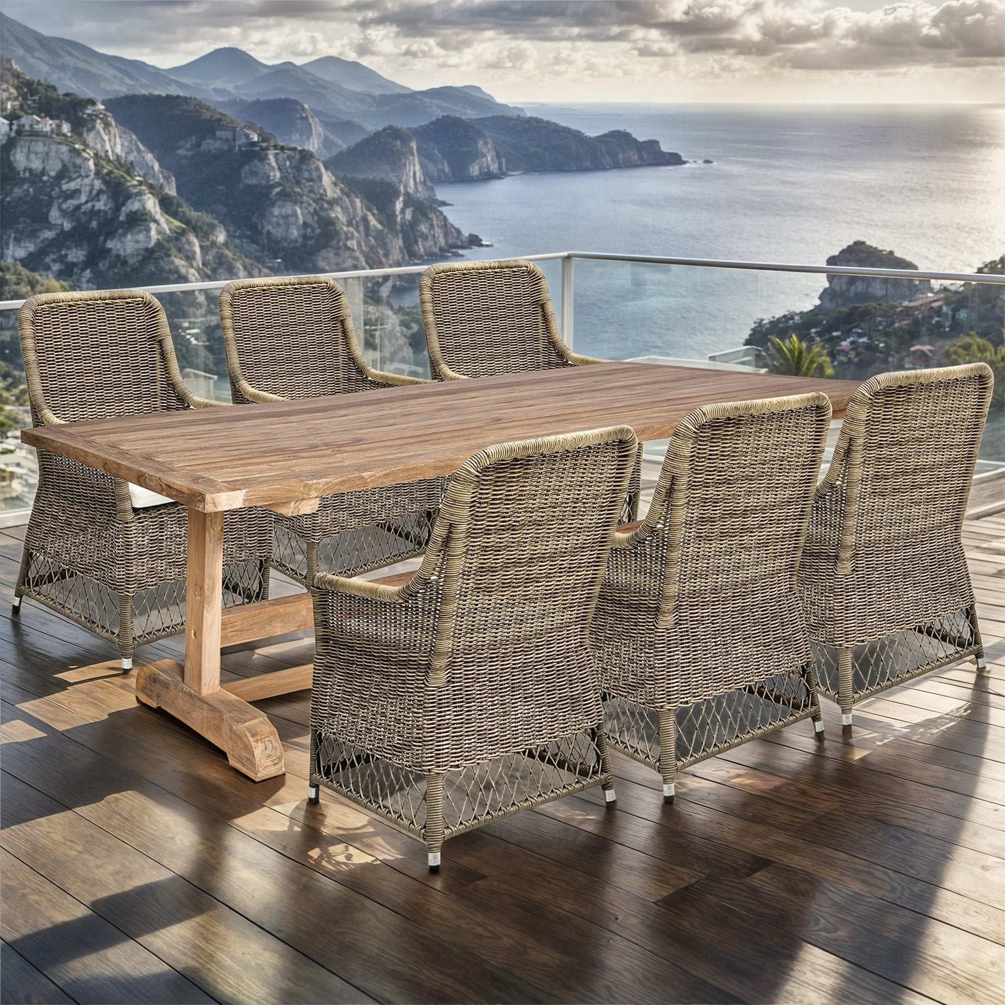 Padmas Outdoor Viceroy Arm Dining Chair OL-VIC11-VAR