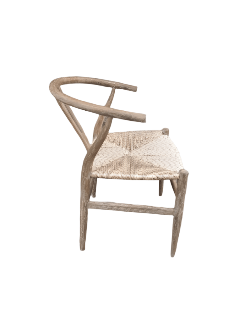 Padmas Outdoor WIishbone Natural Chair- Old Patina OL-WIS12-OLP