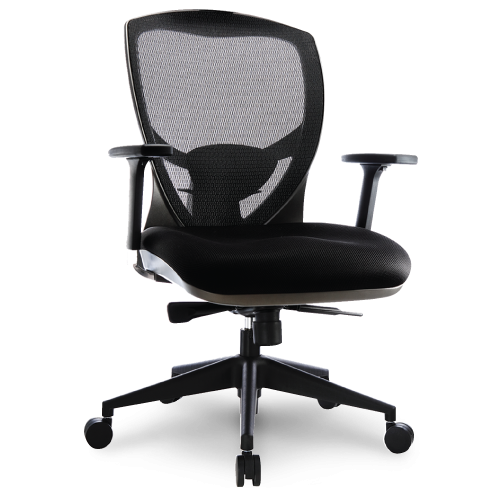 OCI Sitwell Ovation V HIGHBACK Black Mesh back Fabric Seat OV-438-M