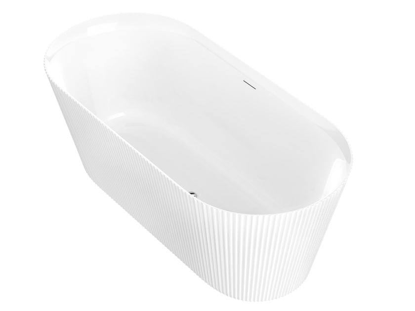ANZZI Bailey Series 65" L Deep Freestanding Soaker Tub FT-AZ650-65