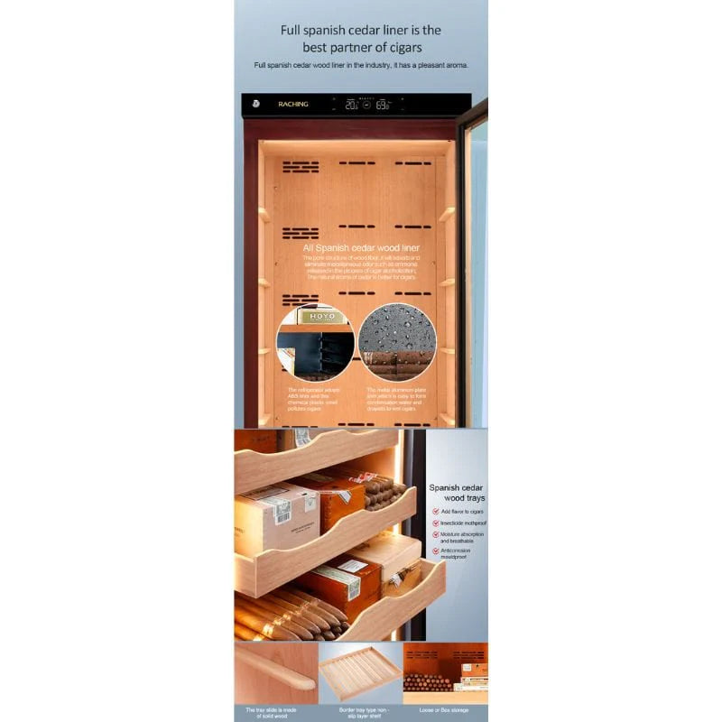 Raching C380A Electronic Humidor Cabinet | 1500 Cigars