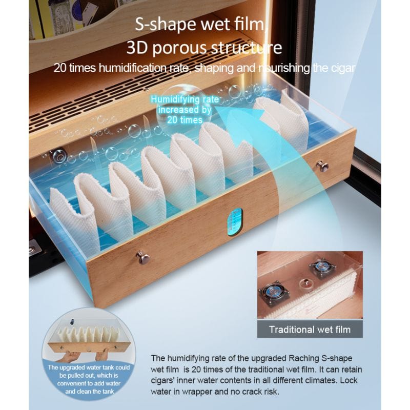 Raching C380A Electronic Humidor Cabinet | 1500 Cigars