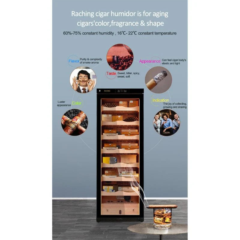 Raching C380A Electronic Humidor Cabinet | 1500 Cigars