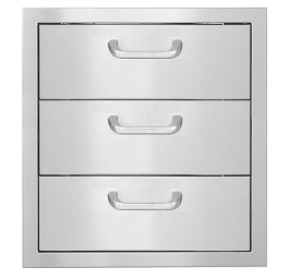 260 Series 16-Inch Triple Access Drawer With Paper Towel Holder - RO BBQ | BBQ-260-DRW3-PTH