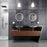 Krugg Sol Round 22″ x 22″ LED Bathroom Mirror w/ Dimmer & Defogger | Round Back-lit Vanity Mirror