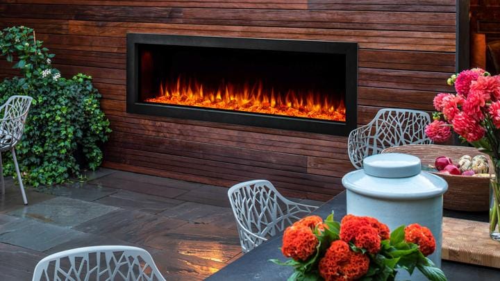 SimpliFire Forum 55-inch Electric Outdoor Fireplace SF-OD55