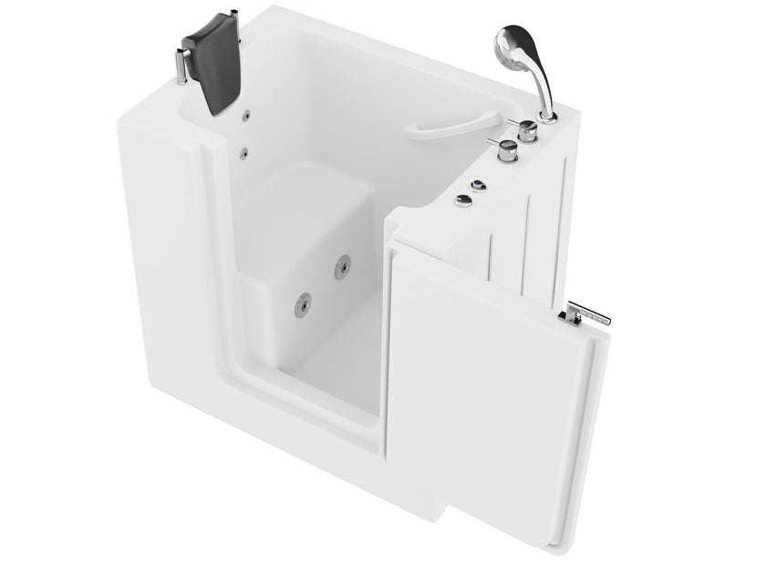ANZZI Compact Therapeutic Walk-In Tub with Dual Hydrotherapy AZ2739RWA