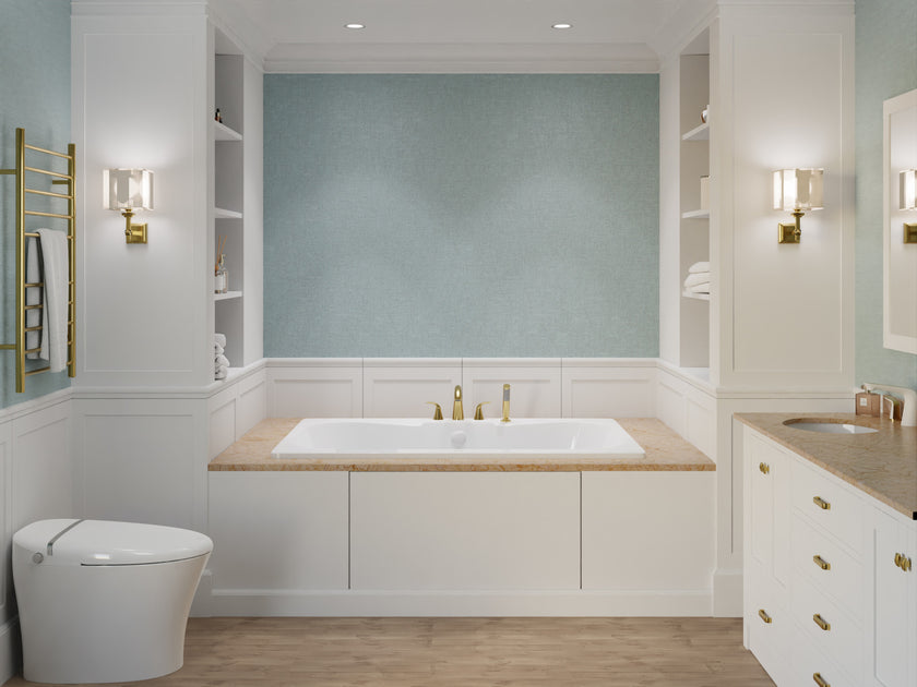 Alya 5 ft. Acrylic Center Drain Rectangular Bathtub in White AZ4060NS