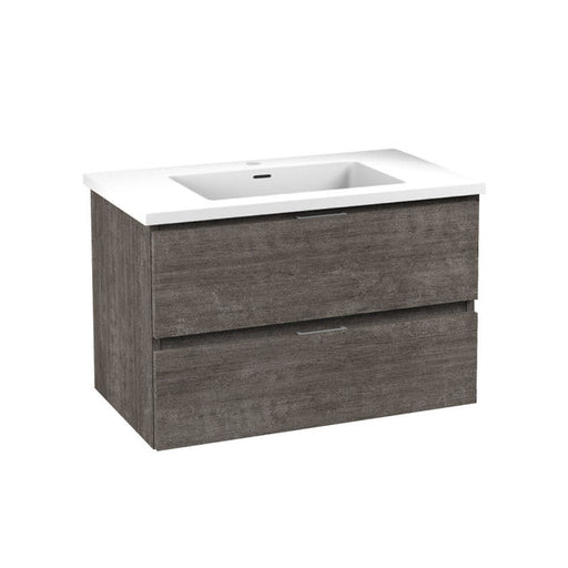 ANZZI Conques 30 in W x 20 in H x 18 in D Bath Vanity with Cultured Marble Vanity Top in White with White Basin VT-CT30-GY