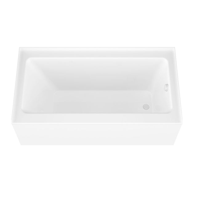 ANZZI 5 ft. Acrylic Rectangle Tub With 48 in. by 58 in. Frameless Hinged tub door SD1101BN-3060R