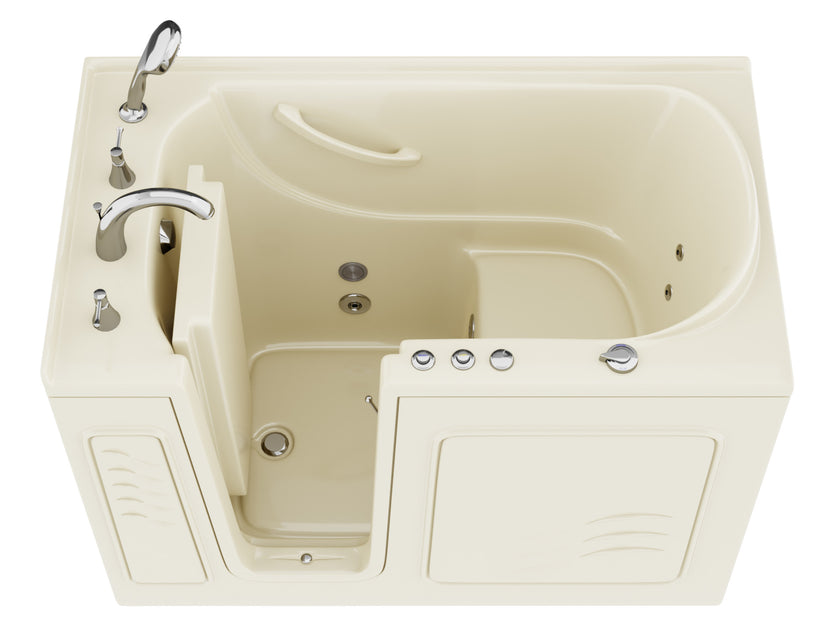 ANZZI Coupe Series 30" x 52" Therapeutic Walk-In Tub Dual Hydrotherapy AZ3053LBA