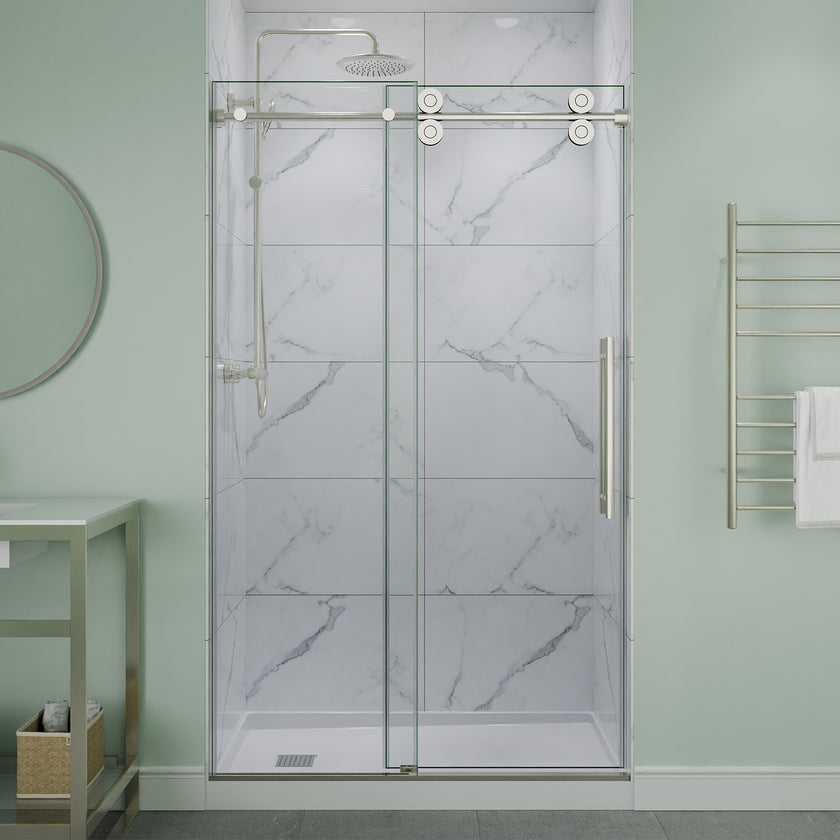 ANZZI Ozean Series 44 to 48 in. x 76 in. Frameless Shower Door SD-FRLS06101CH