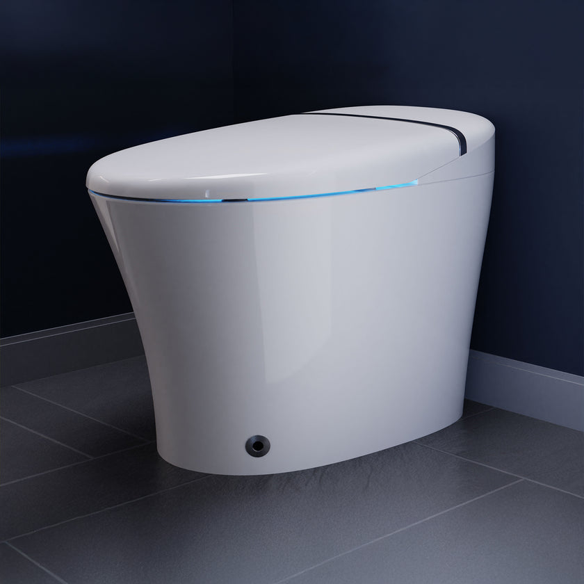 Anzzi ENVO Aura Elongated 1.28 GPF Smart Bidet Toilet TL-STSF851WH