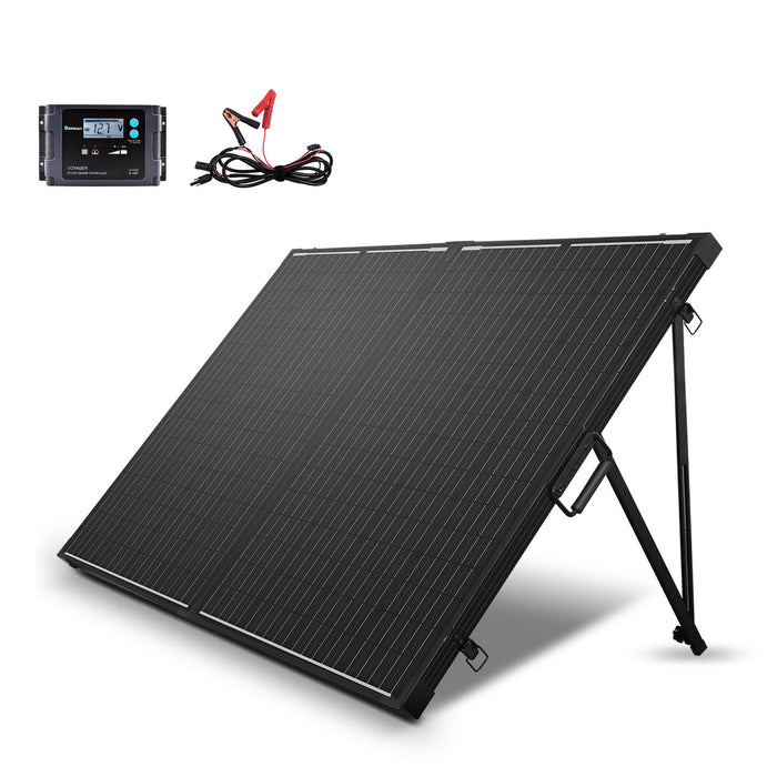 Renogy 200 Watt 12 Volt Monocrystalline Foldable Solar Suitcase RNG-KIT-STCS200D-VOY20-US