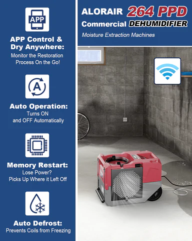 AlorAir Smart Wi-Fi LGR 1250X 125 PPD Industrial Commercial Dehumidifier