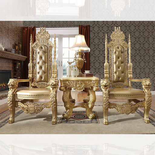 Homey Design Gold King Chair HD-1801