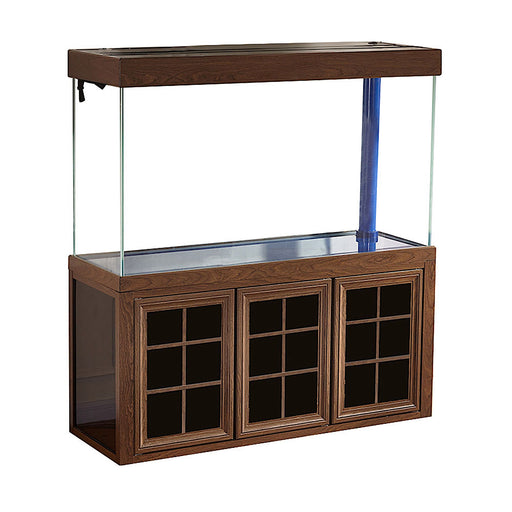 Aqua Dream 135 Gallon Tempered Glass Aquarium Dark Wood AD-1260-BW