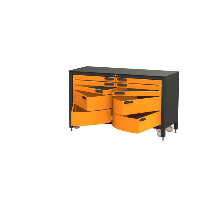 Swivel Storage Solutions 24" W Adjustable Height Workbench
