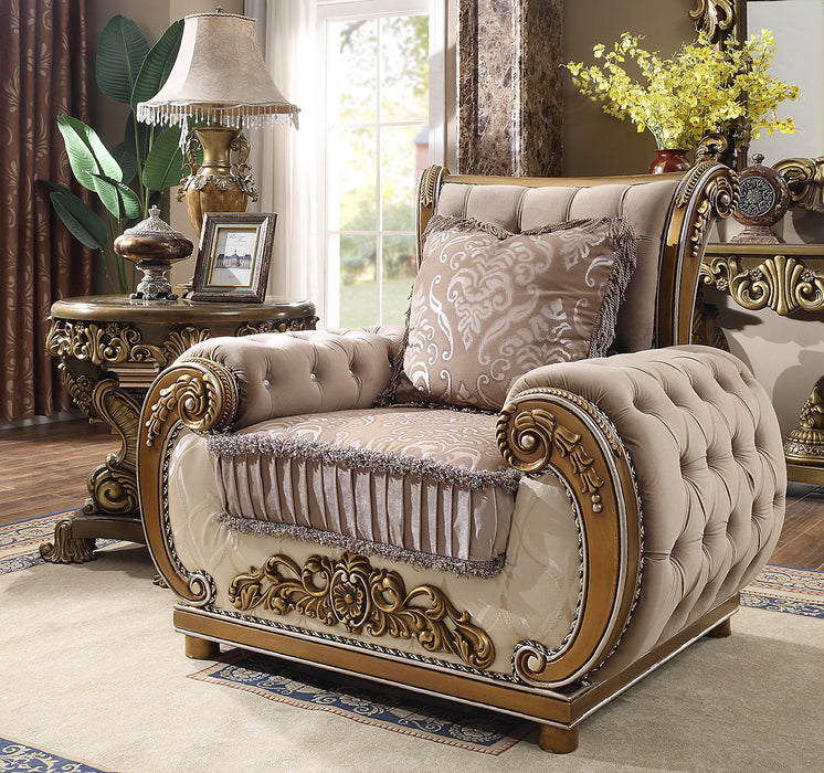Homey Design Perfect Brown Sofa Set HD-25 – 3PC
