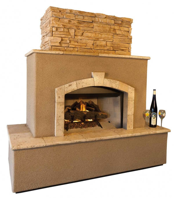 Kokomo Tuscan 6' Outdoor Fireplace with Log Set for LP or NG access door for Tank