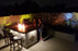 Kokomo Grills Baja/Fire L-Shaped BBQ Island with Fire-pit, 4 Burner BBQ, Outdoor Refrigerator