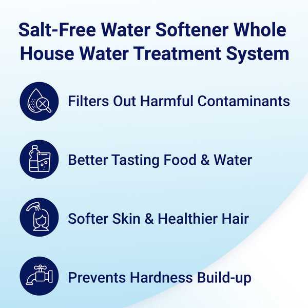 Rkin OnliSoft Pro Salt-Free Water Softener and Whole House Carbon Filter System