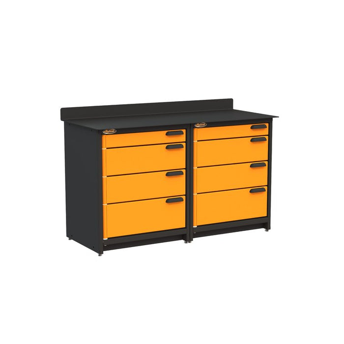 Swivel Storage Solutions 36" H x 24" W x 60" D 2 Piece Storage Cabinet Set