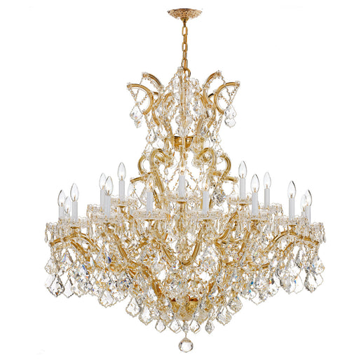 Foundry Maria Theresa 25 light Spectra Crystal Gold Chandelier