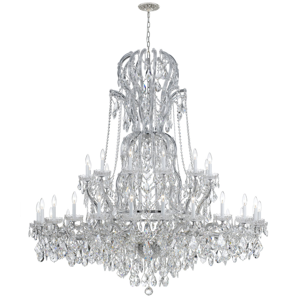 Foundry Maria Theresa 37 Light Spectra Crystal Chrome Chandelier