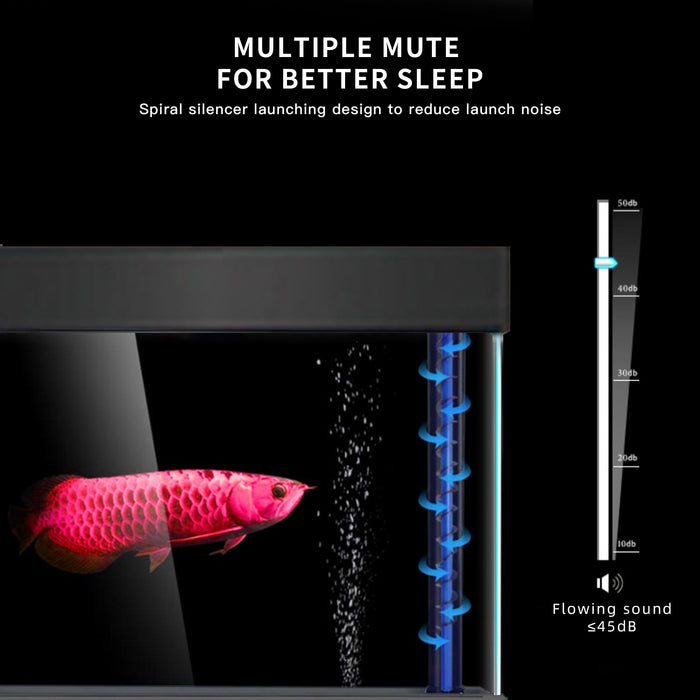 Aqua Dream 100 Gallon Tempered Glass Aquarium Black AD-1060-ABK