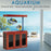 Aqua Dream 175 Gallon Tempered Glass Aquarium Redwood AD-1560-RW