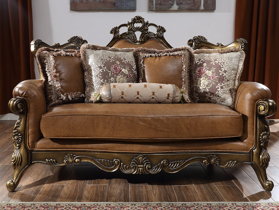 Homey Design Leather Sofa Set HD-555 3PC