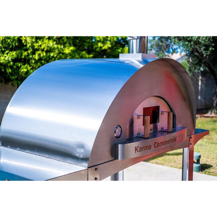 WPPO Commercial Wood Fired Oven, Karma 55 304 Stainless Steel