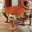 Homey Design Coffee Table Set Gold & Tan HD-8024 – 3PC