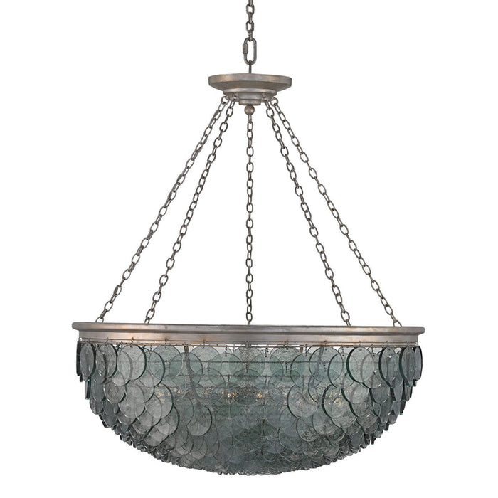 Foundry Quorum Large Chandelier In Silver Leaf 9511