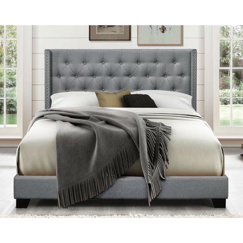 Upholstered Low Profile Standard Bed