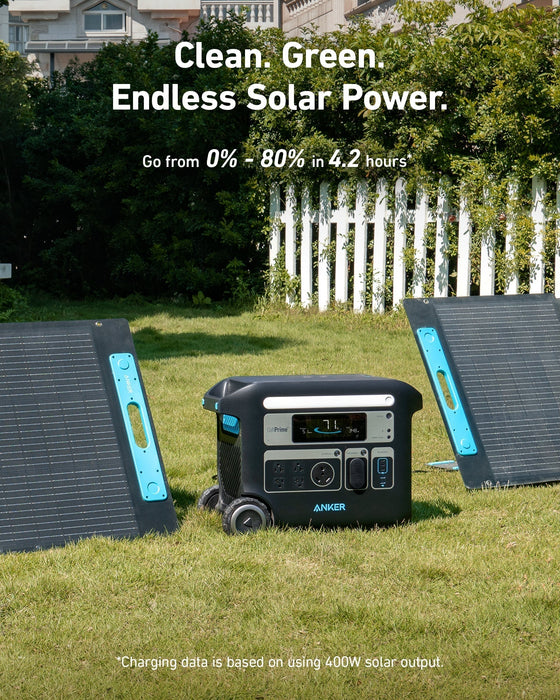 Anker Solar Generator 767 PowerHouse 2048Wh and 200W Solar Panels