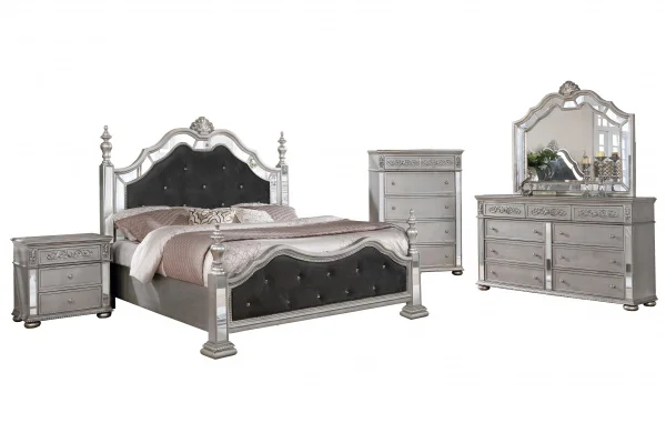 Best Quality Furniture California King Bedroom Set B811-CK4C