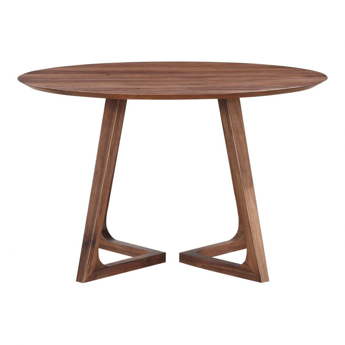 Moes Home Collection Godenza Dining Table Round Walnut CB-1003-03