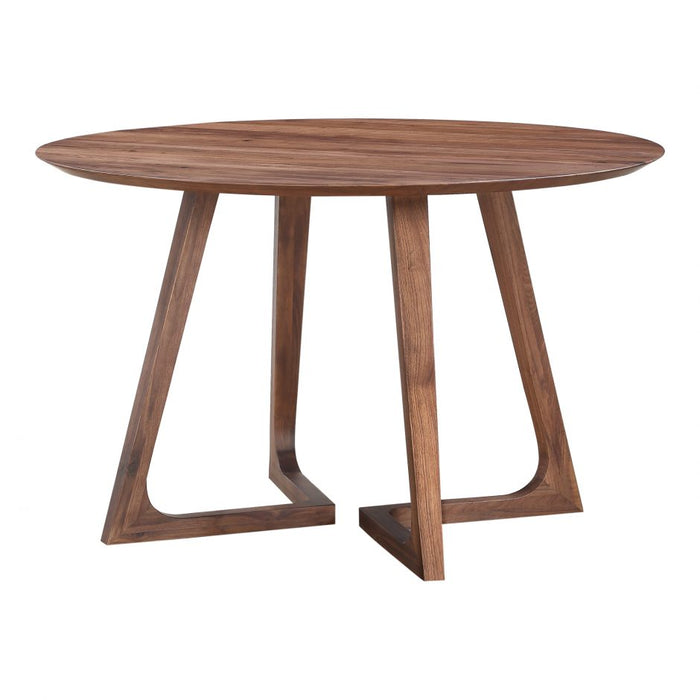 Moes Home Collection Godenza Dining Table Round Walnut CB-1003-03