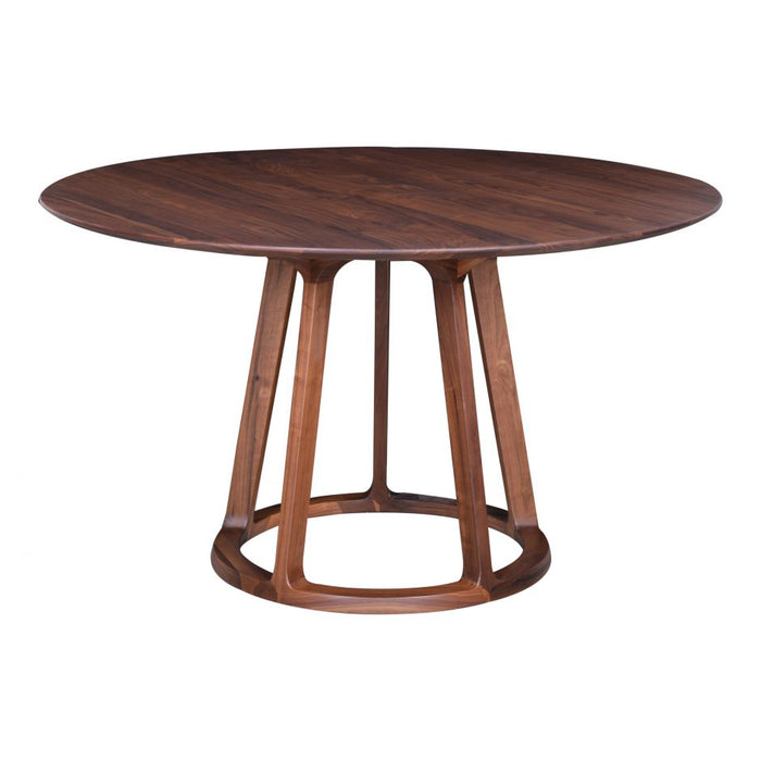 Moes Home Collection Aldo Round Dining Table Walnut CB-1027-03