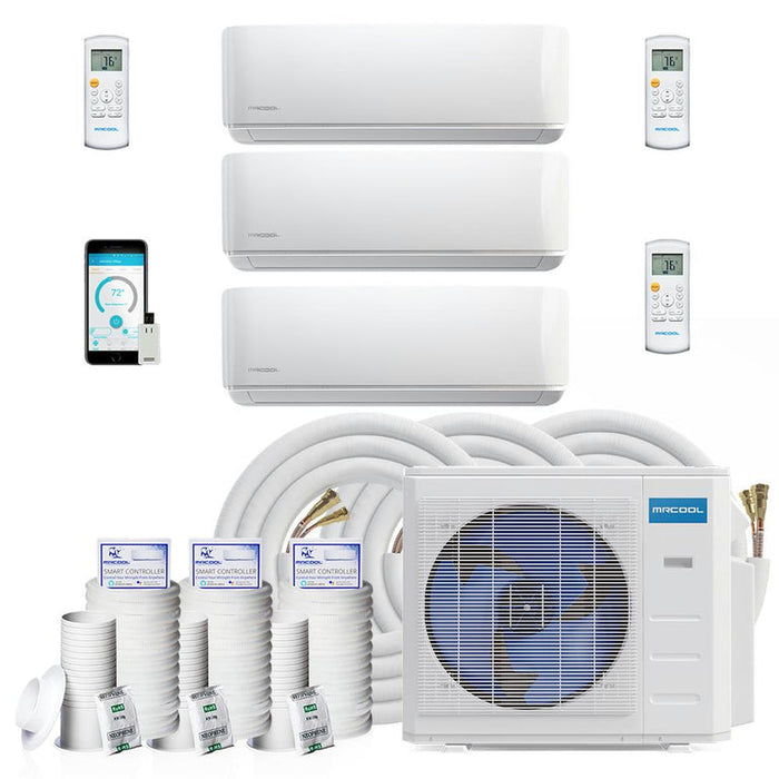 MRCOOL DIY Mini Split - 42,000 BTU 3 Zone Ductless Air Conditioner and —  Modern Productions®
