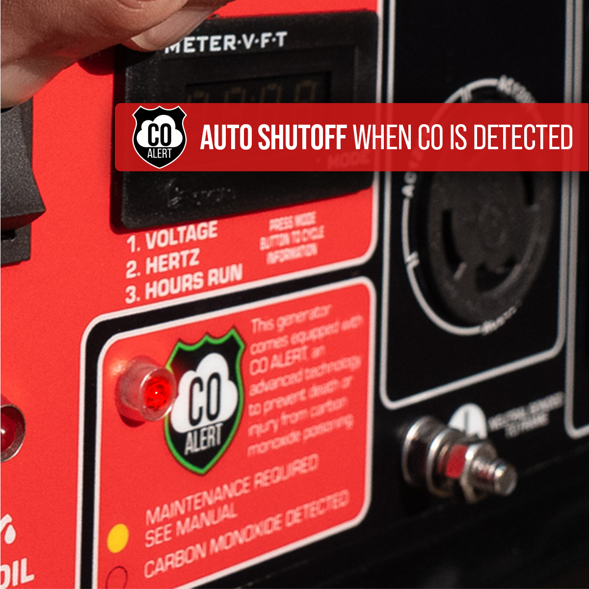 DuroStar 4,500 Watt Gasoline Portable Generator w/ CO Alert DS4500X