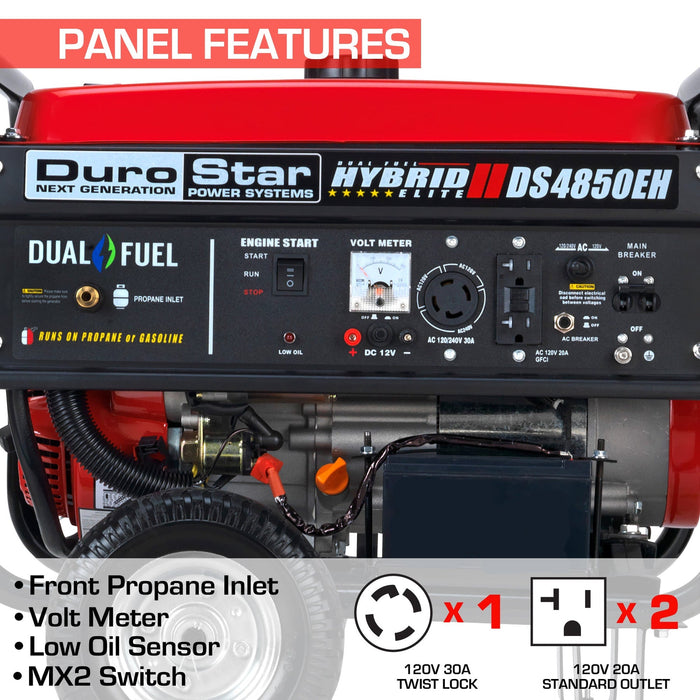 DuroMax 4,850 Watt Dual Fuel Portable Generator (Discontinued)