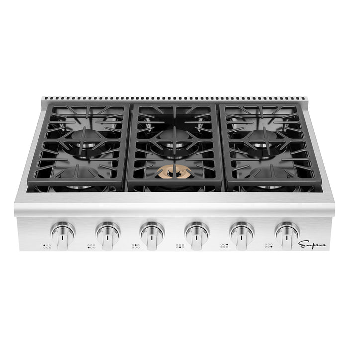 Empava 36GC31 Pro-style 36 In. Slide-in Gas Cooktops