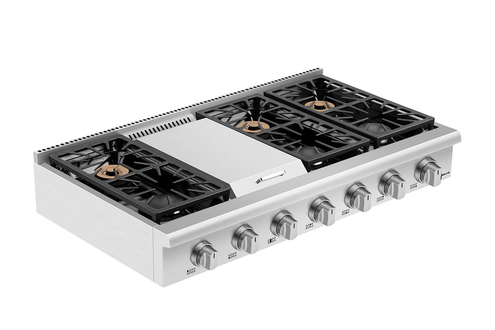 Empava 48GC32 Pro-style 48 In. Slide-in Gas Cooktops (DISCONTINIUED)